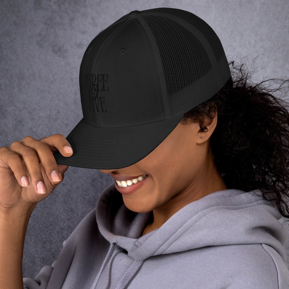 Embroidered Cap Black on Black - Three O Five